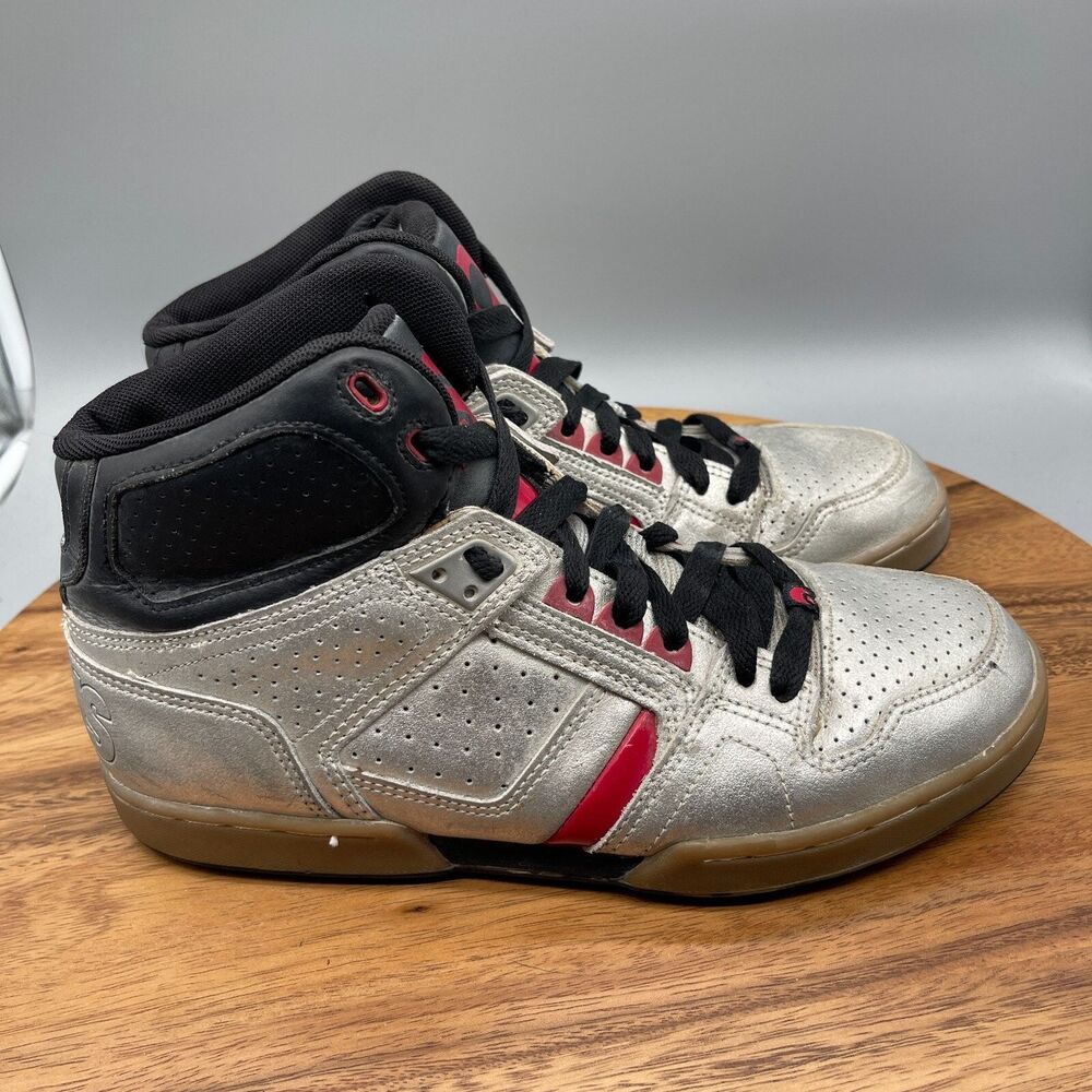 Osiris Bronx Slim Shoes Mens Size 9.5 Chrome Rare Vintage Skateboarding Sneakers